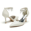 Încălțăminte pentru femei de nuntă pantofi de mireasă cristal de paiete cu tocuri înalte