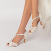 Încălțăminte de seară pantofi de nuntă strasi sexy pește gură pantofi de nunta cu toc înalt sandale stiletto