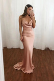 Rochie de seara Sexy Fără mâneci Teacă Drapat Curele de spaghete