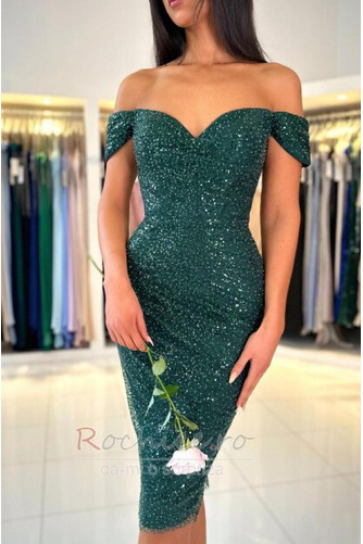 Rochie de cocktail Strâmt Paiete Talie naturală Genunchi lungime - Pagină 6