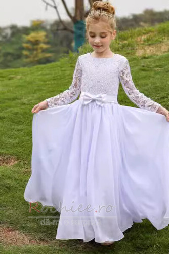 Rochie florăreasă Mătura A-linie Mediu Vară Elegant Sifon Fermoar - Pagină 4