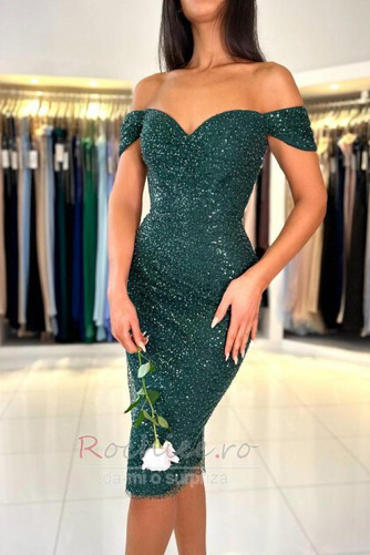 Rochie de cocktail Strâmt Paiete Talie naturală Genunchi lungime - Pagină 8